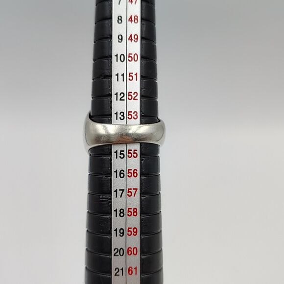 Vintage 1940s Sterling Silver 925 Lab Ruby Cabochon Signed Ring Sz 7 Unisex - Picture 16 of 16